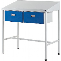 Team Leader Workstation with 2 x Single Drawers - 5 Days Delivery
