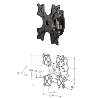 Deluxe Swivel Wall Mount for 10-32 Inches - Fast Delivery