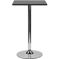 Black Wood Top Como Poseur Square Top Tables - Fast Delivery