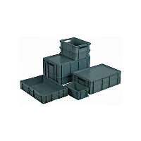 Grey Plastic Euro Stacking Containers