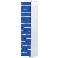 QMP Laptop Locker with 15 Compartments and 15 Doors