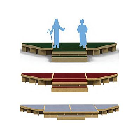 Arena Wooden Staging Semi-Permanent