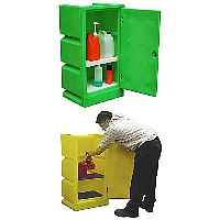 Hazardous Plastic Storage Cupboard - 30 litres sump