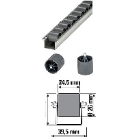 Grey Roller Track 28mm Pitch