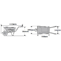 Easiload Heavy Duty Galvanised Wheelbarrow - 150kg Load Capacity