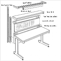 Premium Height Adjustable Workbenches - Accessories