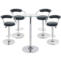 Zenith Bar Stool and Como Table Package - Fast Delivery