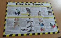 Electric Shock  - Health and Safety Poster - Clearance