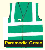 Waistcoat - Paramedic Green - Reflective Bands - CLEARANCE
