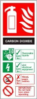 Carbon Dioxide Fire Extinguisher - Health & Safety Sign (FI.06) - CLEARANCE
