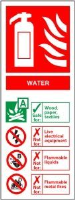 Water Fire Extinguisher - Health & Safety Sign (FI.07) - CLEARANCE