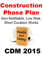 CDM Construction Phase Plan (CPP) - Non-Notifiable, Low Risk, Short Duration, Minor Works Project