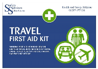 Travel First Aid Kit - Individual, Personal, Vehicle, Off-site First Aid Kit - HSE Compliant