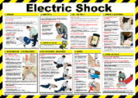 ELECTRIC SHOCK HEALTH AND SAFETY POSTER - New Version