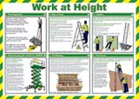 WORK AT HEIGHT HEALTH AND SAFETY POSTER