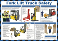 Fork Lift Truck Safety - Health and Safety Poster