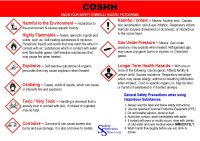 NEW COSHH Symbols &#x28;Hazard Pictogram&#x29; Poster