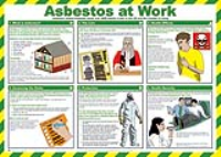 ASBESTOS AT WORK HEALTH AND SAFETY POSTER - CLEARANCE