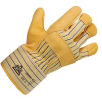 Keep Safe Canadian Rigger Style Yellow Hide Palm Glove