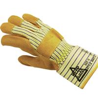Keep Safe 'Gold' Canadian Rigger Style Chrome Leather Glove