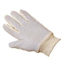 Keep Clean Cotton Back-Leather Palm Glove
