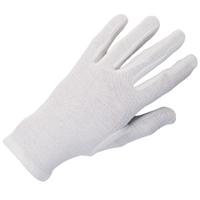 Keep Clean Bleached Stockinette Open Cuff Glove White