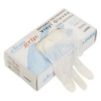 Clean Grip Vinyl Powdered Disposable Gloves Clear