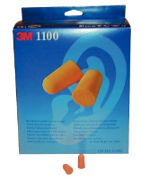 DISPOSABLE 3M 1100 Uncorded Ear Plugs (Box of 200 Pairs) Hearing Protection