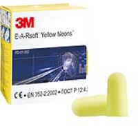 3M EARsoft Neons Foam Ear Plugs (250 Pairs)