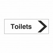 Toilets Right - Health & Safety Sign DOR.32E - 300x100mm