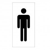 Male Symbol - Health & Safety Sign DOR.40M - 100x200mm
