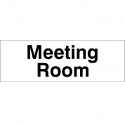 Meeting Room - Health & Safety Sign DOR.18E - 300x100mm