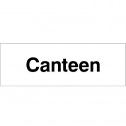 Canteen - Health & Safety Sign DOR.26E - 300x100mm