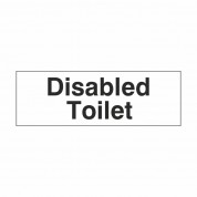 Disabled Toilet - Health & Safety Sign DOR.31E - 300x100mm