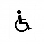 Disabled Symbol - Health & Safety Sign DOR.42M - 100x200mm