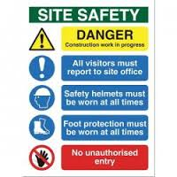 Site Safety Sign (SFB070) - Best Value - only ?12.99