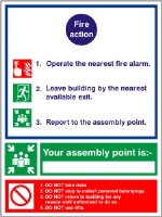 Fire Action - Fire Point - Fire Health and Safety Sign (ACT.06)