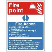 Fire Action - Fire Point - Fire Health and Safety Sign (ACT.10)