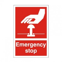 Emergency Stop (Red) - Health and Safety Sign (FA.21)