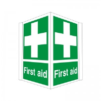 First Aid - Projecting Health and Safety Sign (PRO.31)