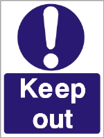 Keep Out - Health and Safety Sign (MAA.05)
