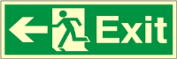 Exit Left Arrow - Fire Safety Sign (EX.39)