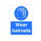 Wear Hairnets - Health and Safety Sign (MAP.36)