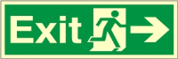 Exit Arrow Right - Fire Safety Sign (EX.40)