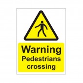 Warning Pedestrians Crossing - Health and Safety Sign (WAC.26)