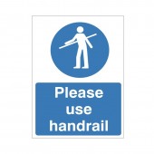 Please Use Handrail - Health and Safety Sign (MAG.23)