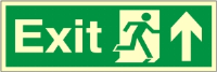 Exit Arrow Up - Fire Safety Sign (EX.41)