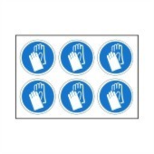 Hand Protection Must Be Worn- Pack of 24 - Health and Safety Sign (MAN.121)