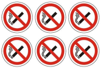 6 Individual No Smoking Signs (PRS.81) SAV 340x230