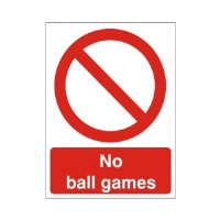 No Ball Games - Health and Safety Sign (PRG.38)